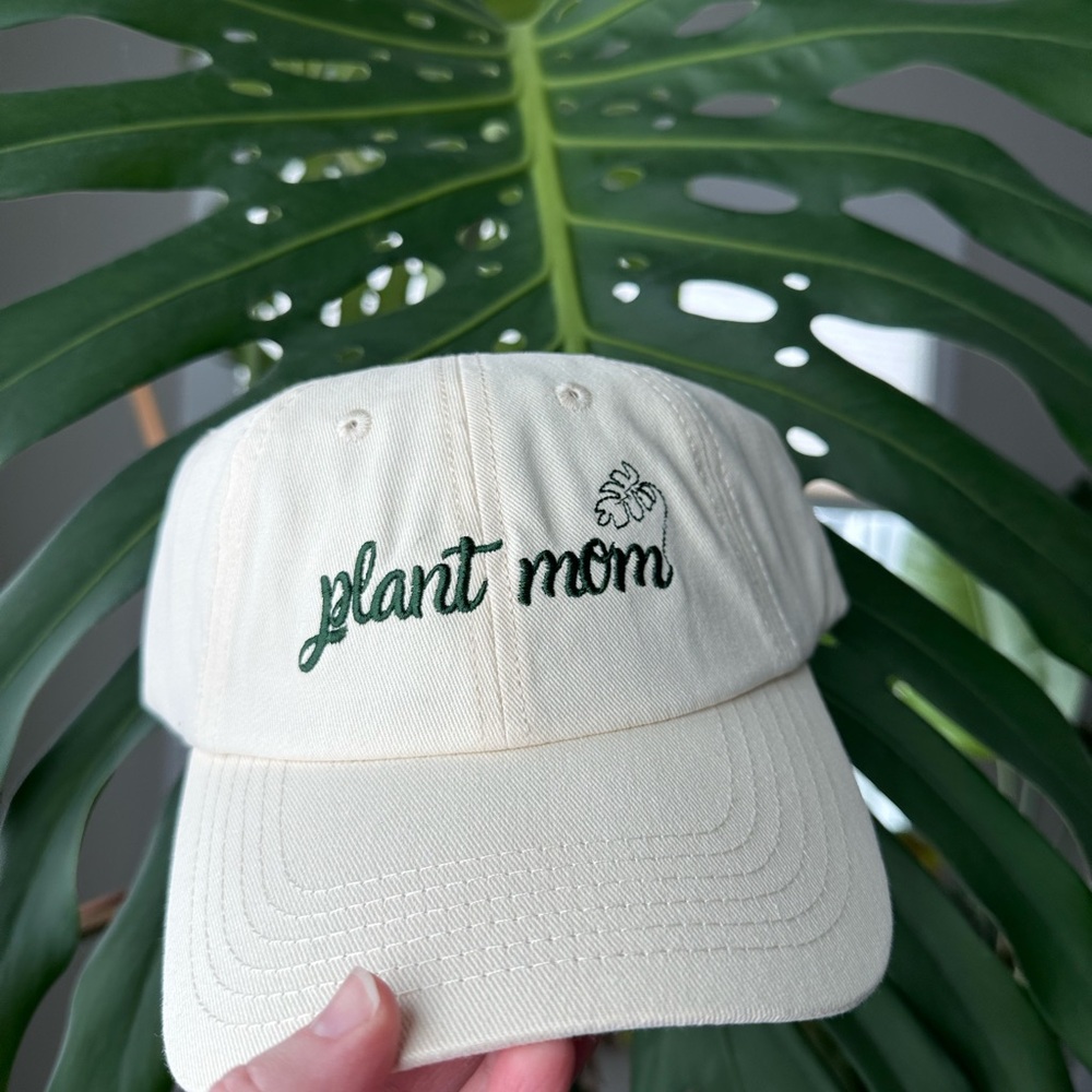 Cream 'Plant Mom' Cap